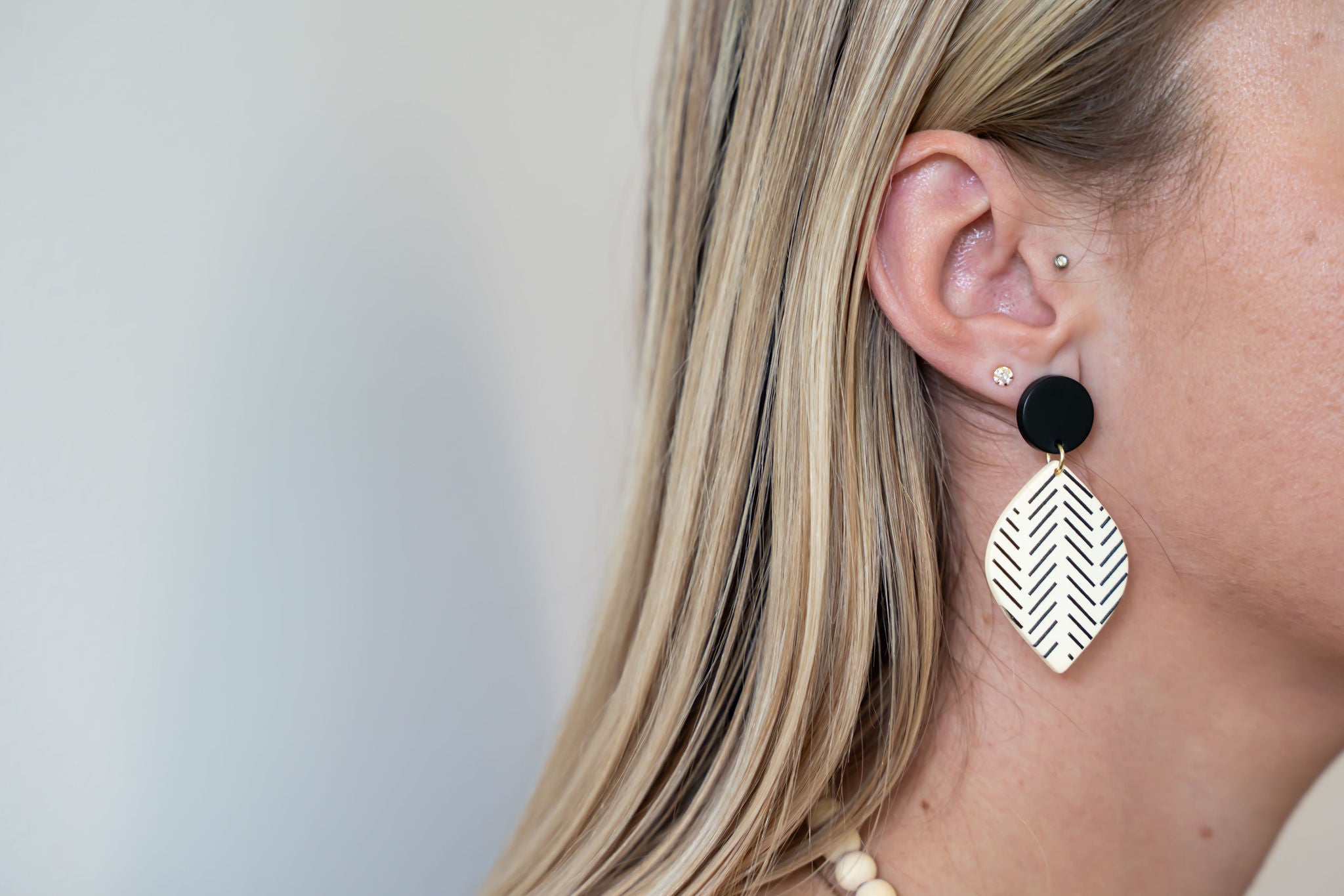 Ebony and Ivory Earrings - The Functional Teacher